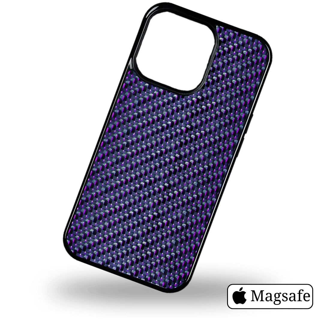 iPhone Woven CarbonCover - Amethyst | Magsafe