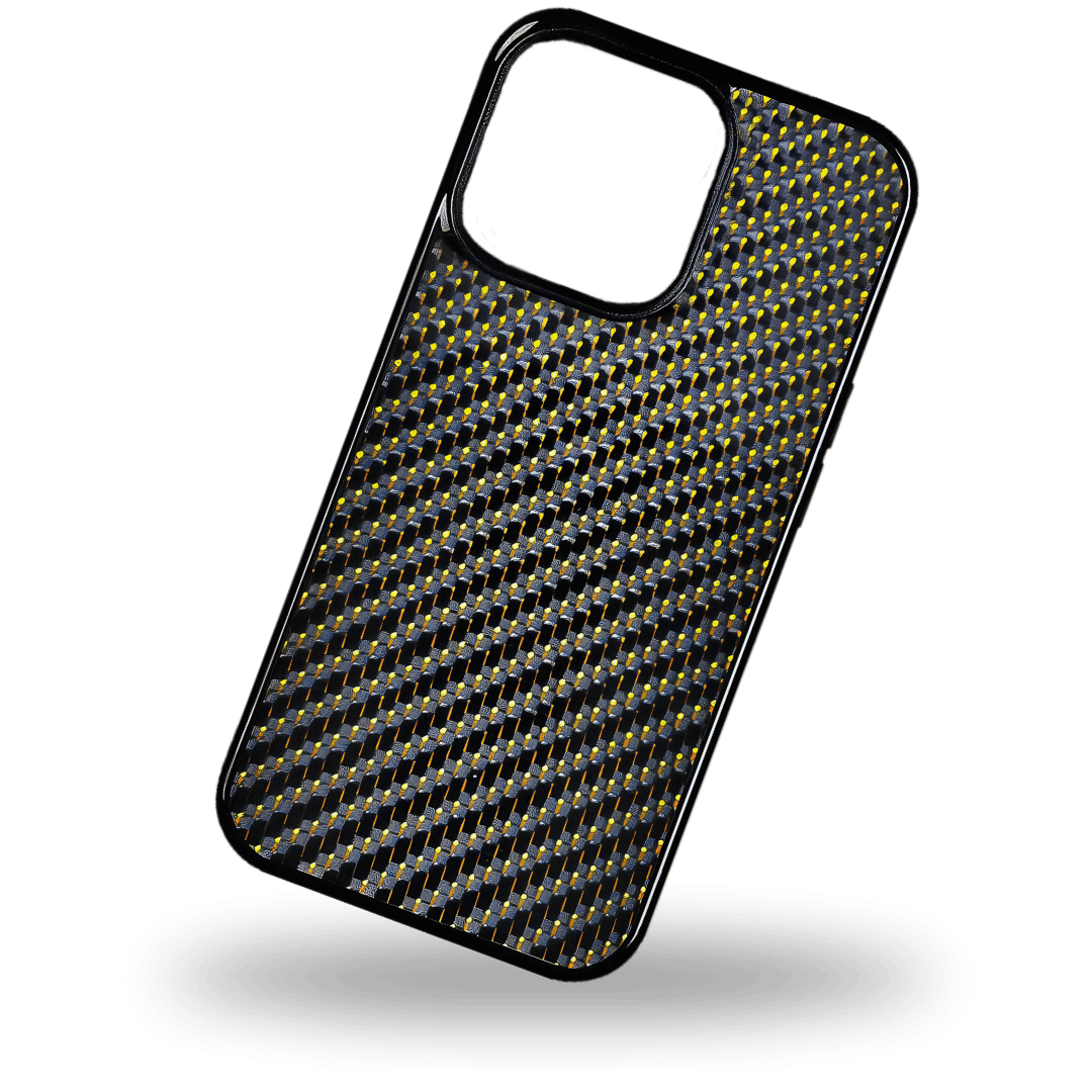 iPhone Woven CarbonCover - Gold