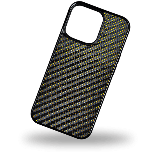 iPhone Woven CarbonCover - Gold