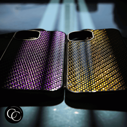 iPhone Woven CarbonCover - Gold