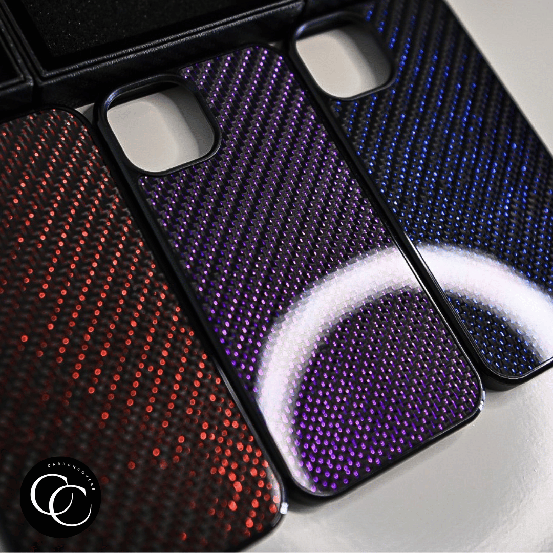 iPhone Woven CarbonCover - Sapphire